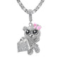 Carded 5K Pendant with Tennis Chain -  101-6