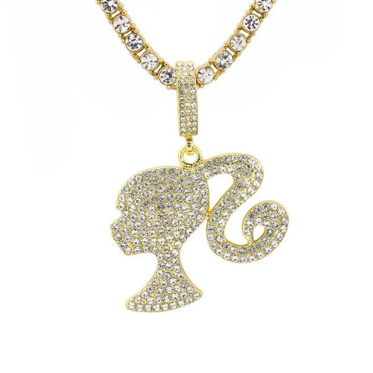 Carded 5K Pendant with Tennis Chain -  101-12
