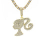 Carded 5K Pendant with Tennis Chain -  101-12