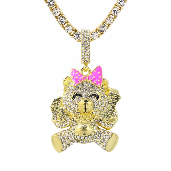 Carded 5K Pendant with Tennis Chain -  101-8
