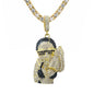 Carded 5K Pendant with Tennis Chain -  101-13