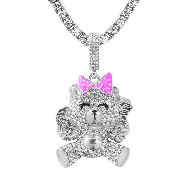 Carded 5K Pendant with Tennis Chain -  101-8