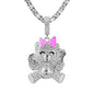 Carded 5K Pendant with Tennis Chain -  101-8