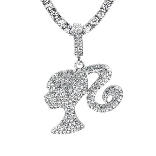 Carded 5K Pendant with Tennis Chain -  101-12