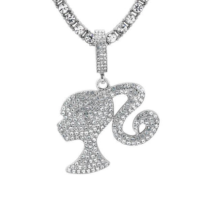 Carded 5K Pendant with Tennis Chain -  101-12
