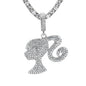 Carded 5K Pendant with Tennis Chain -  101-12