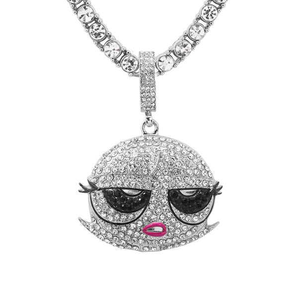 Carded 5K Pendant with Tennis Chain -  101-24