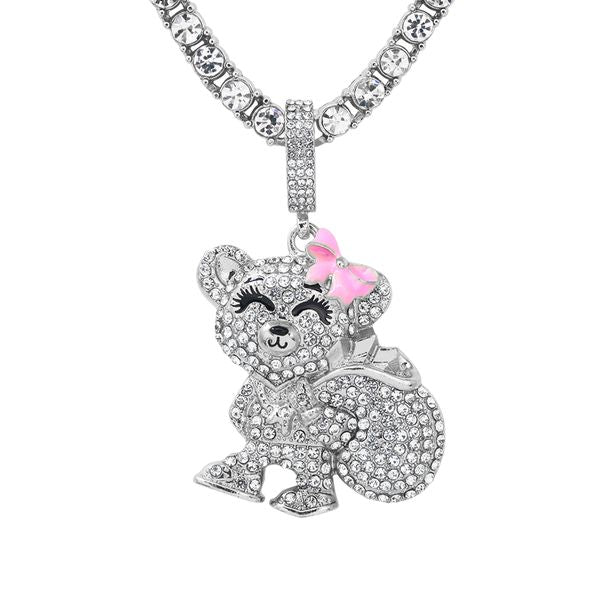 Carded 5K Pendant with Tennis Chain -  101-4