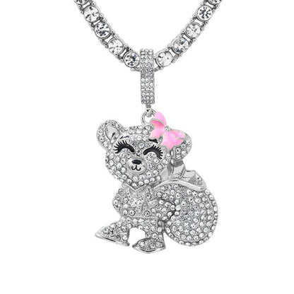 Carded 5K Pendant with Tennis Chain -  101-4
