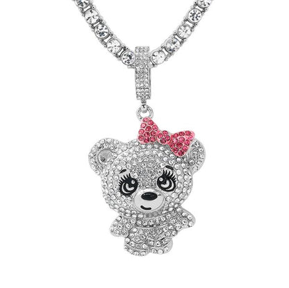 Carded 5K Pendant with Tennis Chain -  101-2