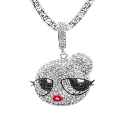 Carded 5K Pendant with Tennis Chain -  101-22