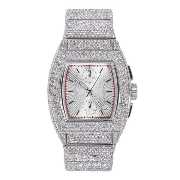 Urban Iced-Out Chandelier Metal Band Watch - 10036-MB