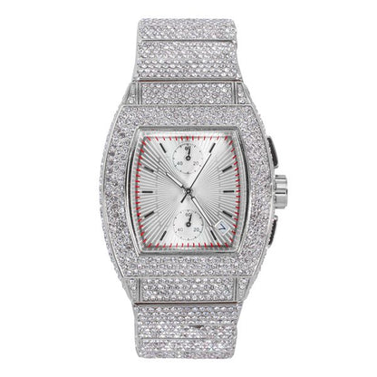 Urban Iced-Out Chandelier Metal Band Watch - 10036-MB