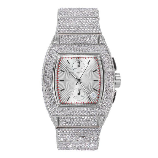 Urban Iced-Out Chandelier Metal Band Watch - 10036-MB