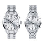 His and Her Matching Leather Band Watch Set - HH10061