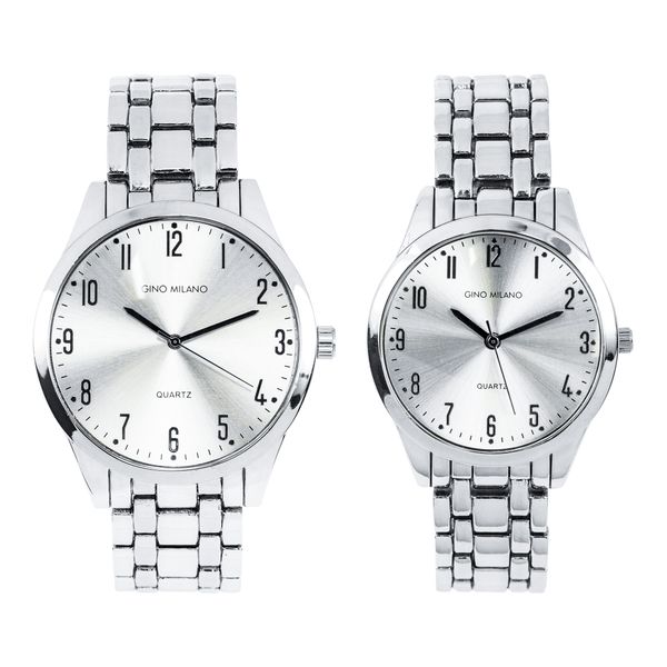 His and Her Matching Leather Band Watch Set - HH10060