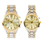 His and Her Matching Leather Band Watch Set - HH10061