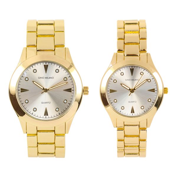 His and Her Matching Leather Band Watch Set - HH10059