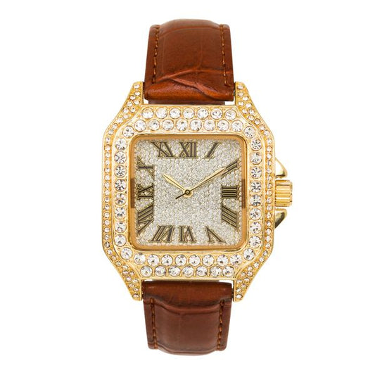 Urban Iced Out Square Watch  - 10088-LB