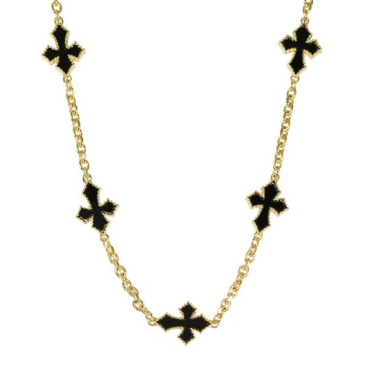 Horizontal Cross Multi Necklace - MTC501CH