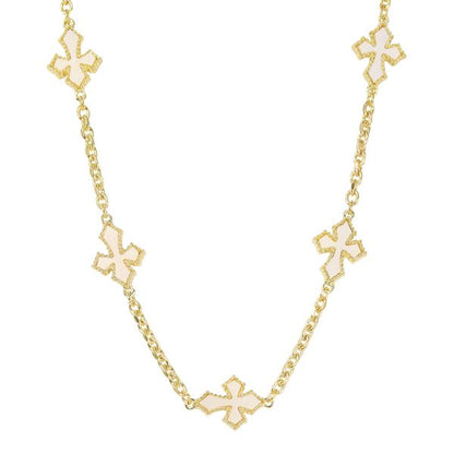 Horizontal Cross Multi Necklace - MTC504CH