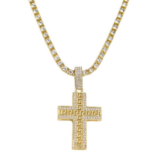 Cross Pendant With Tennis Chain - CRDTN-1240