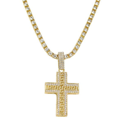 Cross Pendant With Tennis Chain - CRDTN-1240