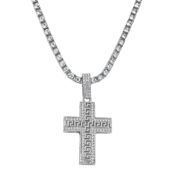 Cross Pendant With Tennis Chain - CRDTN-1240
