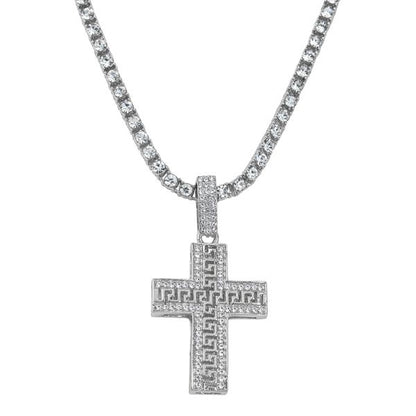 Cross Pendant With Tennis Chain - CRDTN-1240