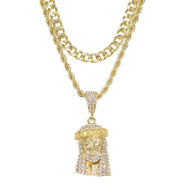 1000 Series Pendant With Rope And Cuban Chain - L22-104