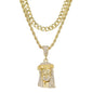 1000 Series Pendant With Rope And Cuban Chain - L22-104