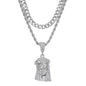 1000 Series Pendant With Rope And Cuban Chain - L22-104