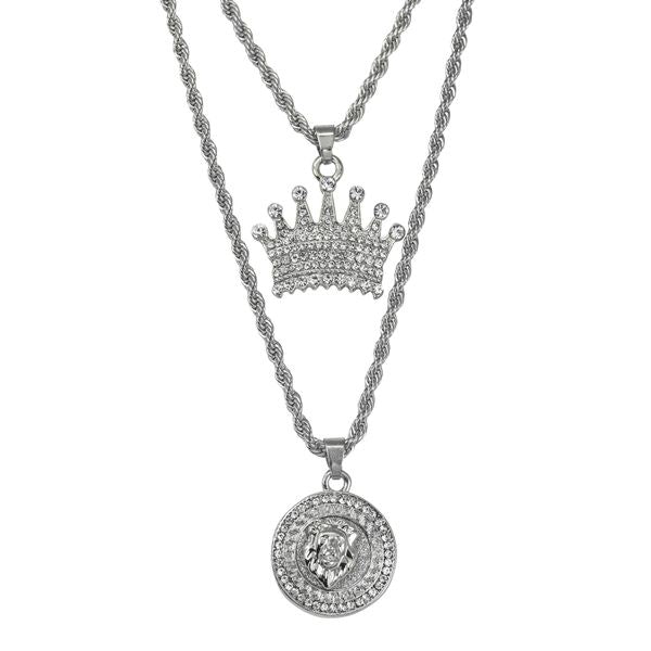 Mini Pendants With Solid Rope Chains - L28-101