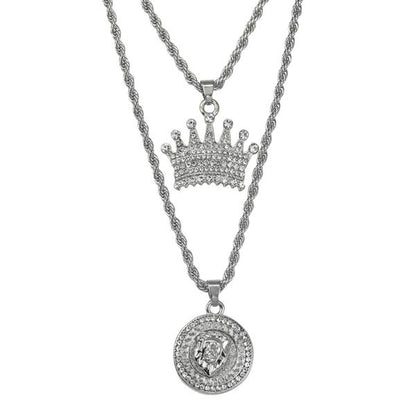 Mini Pendants With Solid Rope Chains - L28-101