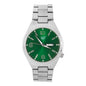 Stainless Steel Round Watch - 10029-MB