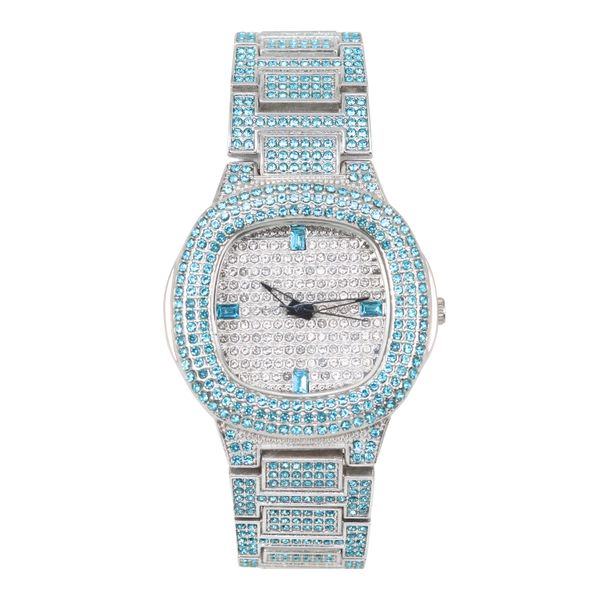 Iced Out Metal Band Watch -  8815L-MB