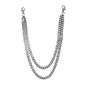 11mm Double-Chain Cuban Link Pant 18" & 22" - BKC-205 S