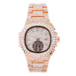 Urban Iced-Out Full Stone Metal Band Watch - 10090B