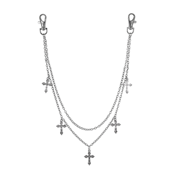 One-Sided Fleur-De-Lis Pant Chain 22" - BKC-103 S