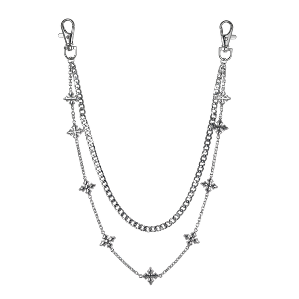 Cross & Cuban Double-Chain Pant 18" & 22" - BKC-202 S