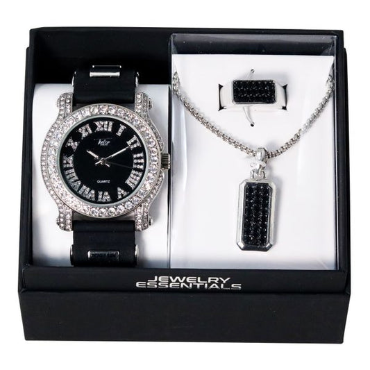 Watch, Necklace & Ring Gift Set - W1K3-106