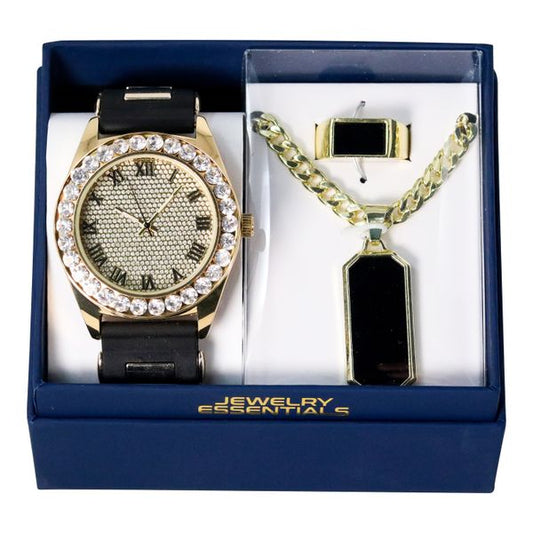 Watch, Necklace & Ring Gift Set - W1K3-101