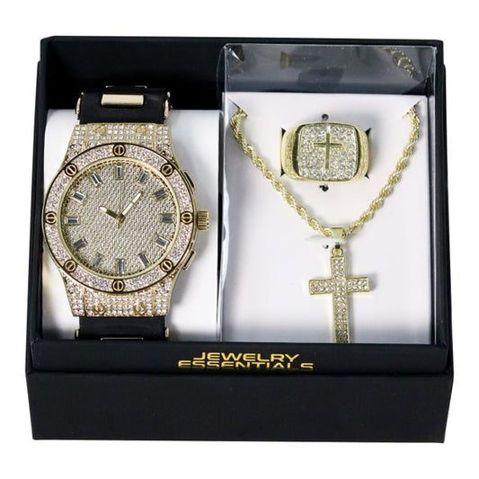 Watch, Necklace & Ring Gift Set - W1K3-105