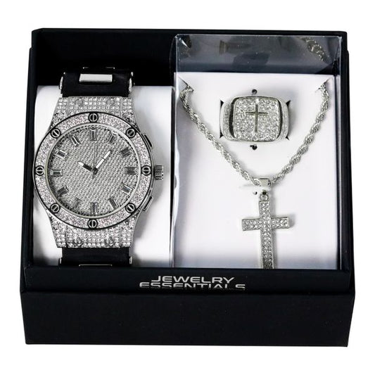 Watch, Necklace & Ring Gift Set - W1K3-105