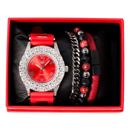 Watch & 3 Bracelet Gift Set - WBR-401