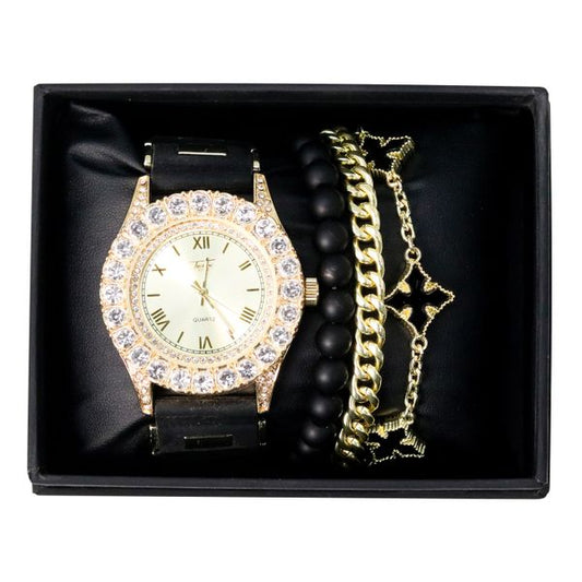 Watch & 3 Bracelet Gift Set - WBR-402