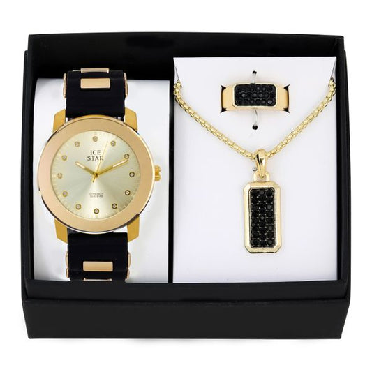 Watch, Necklace & Ring Gift Set - W1K3-106