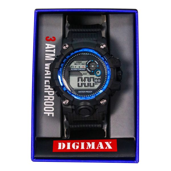Digimax Water Resistant Digital Watches In Cube Box - 10062-DGBX
