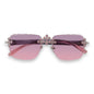 Pink Lens Pink Gradient Temple Sunglasses  - ASG-202