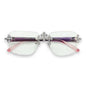 Clear Lens Pink Gradient Temple Sunglasses  - ASG-201
